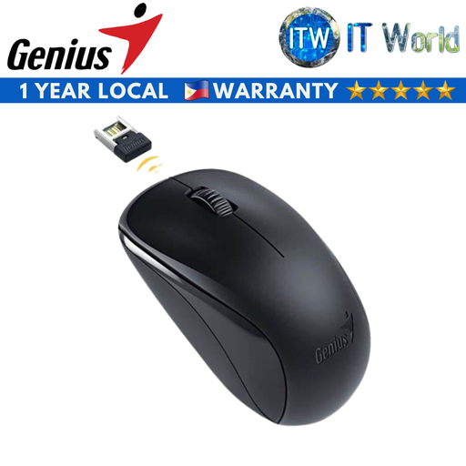 [GEN31030027400 Black] Genius NX7000 (2.4Ghz Wireless BlueEye Mouse, 1200 dpi) (Black) (Black)