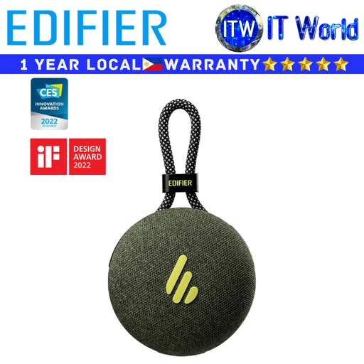 [MP100 Plus (Forest Green)] Edifier Bluetooth Speaker MP100 Plus Portable Waterproof Dustproof Compact Design Forest Green (Forest Green)