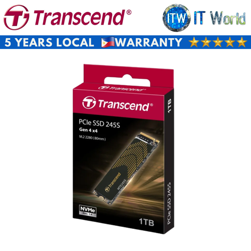 [TS1TMTE245S] Transcend 245S M.2 2280 NVMe PCIe Gen4 x4 Internal SSD (1TB | 2TB)(1TB) (1TB)