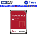 Western Digital 12TB WD Red Plus NAS Hard Drive 7200RPM, SATA 6 GB/s, 512MB Cache, 3.5" - WD120EFBX