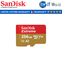 SanDisk Extreme microSDXC Memory Card (64GB | 128GB | 256GB | 512GB | 1TB) (256GB)