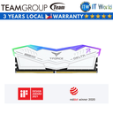 Teamgroup Delta RGB White 16GB (1x16GB) DDR5-6000Mhz CL38 Desktop Memory (FF4D516G6000HC38A01)