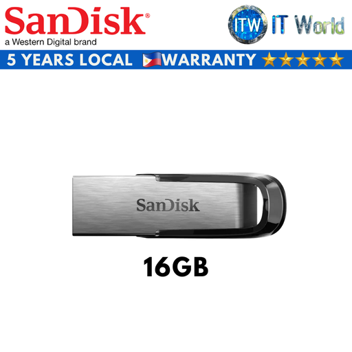 [SDCZ73-016G-G46] SanDisk Ultra Flair USB 3.0 Flash Drive, Black (16GB | 32GB | 64GB | 128GB) (16GB) (16GB)