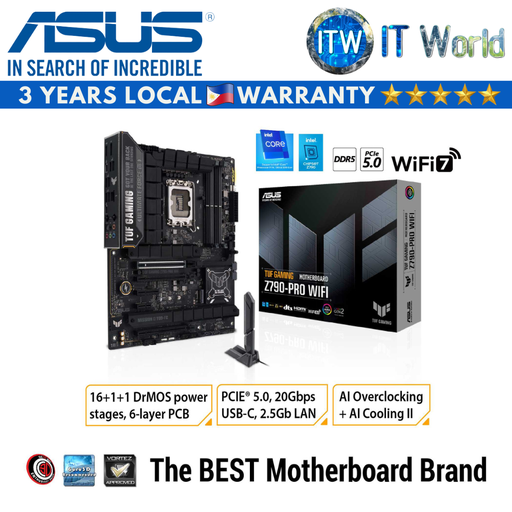 [TUF GAMING Z790-PRO WIFI] ASUS TUF GAMING Z790-PRO WIFI ATX LGA1700 DDR5 Motherboard