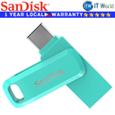 SanDisk 64GB Ultra Dual Drive Go USB Type-C Flash Drive (Green)(SDDDC3-064G-G46G)