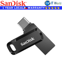 SanDisk 64GB Ultra Dual Drive Go USB Type-C Flash Drive (Black | Peach | Navy Blue | Green) (Black)