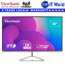 Viewsonic Monitor VX3276-2K-MHD-2 32" 2560x1440 QHD / 75Hz / IPS / 4ms GTG / Flicker-free