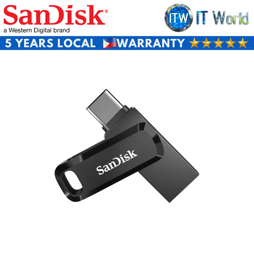 [SDDDC3-032G-G46] SanDisk 32GB Ultra Dual Drive Go USB Type-C Flash Drive (Black | Navy Blue) (Black)