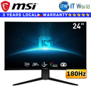 MSI G2422C - 24" (1920 x 1080 FHD) / 180Hz / VA / 1ms (MPRT) / 1500R Curved Gaming Monitor