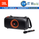 JBL PartyBox On-The-Go Portable Party Speaker with built-in lights and wireless mic