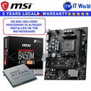 MSI Bundle Motherboard AMD Ryzen 3 Pro 4350G Tray Type Processor with B450M-A Pro Max II