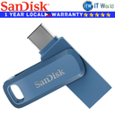 SanDisk 32GB Ultra Dual Drive Go USB Type-C Flash Drive (Black | Navy Blue)