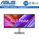 ASUS ProArt Display PA34VCNV Curved Professional Monitor – 34.1", IPS, 21:9 3440x1440, 3800R, 100% sRGB/Rec.709, ΔE<2, Calman Verified, USB-C Docking PD96W, RJ45, Ergonomic Stand, Green Sustainability