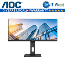 AOC U34P2C/68 - 34" WQHD(3440×1440) / 75Hz / IPS / 4ms (GTG) / Monitor