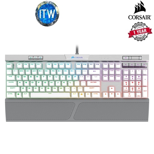 [CS-CH-9109114-NA] CORSAIR K70 RGB MK.2 SE Mechanical Keyboard-CHERRY MX SPEED - CS-CH-9109114-NA (Silver)