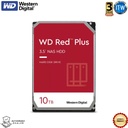 Western Digital 10TB WD Red Plus NAS Internal Hard Drive 7200RPM, SATA 6Gb/s, 256MB, 3.5" -WD101EFBX