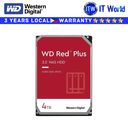 ITW | Western Digital Red Plus 4TB 256MB 5400RPM SATA 6 Gb/s NAS Hard Drive (WD40EFPX)