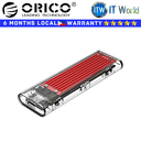 Orico SSD Enclosure TCM2-C3 M.2 NVMe Transparent Series USB3.1 Gen2 Type-C (Red)