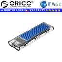 Orico SSD Enclosure TCM2-C3 M.2 NVMe Transparent Series USB3.1 Gen2 Type-C Blue