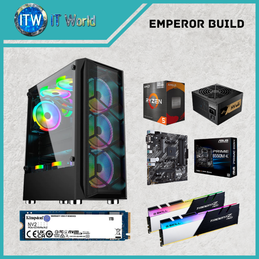 [Emperor Build] Desktop Computer Set - Emperor Build | 3400G | A520M-K/CSM | NV2 1TB | Ruby
