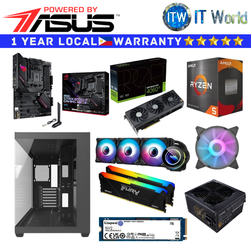 [Troops Build] Gaming PC Powered by ASUS Desktop Computer Set Troops Build 7 5700X 4060 Ti OC RTX
