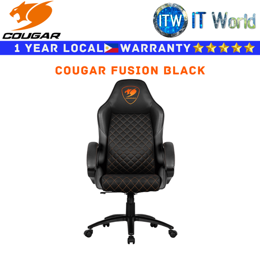 [Cougar Fusion Gaming Chair] COUGAR Fusion High Comfort Gaming Chair (Black)