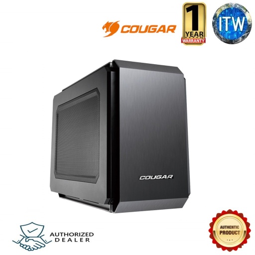 [Cougar QBX] COUGAR QBX-Ultra-Compact Pro Gaming Mini-ITX Case (Black)