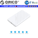 Orico Hard Drive HDD Enclosure 25PW1-C3 2.5" USB 3.1 Gen1 Type-C White