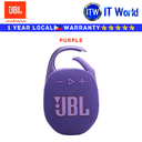 JBL Harman Bluetooth Speaker Clip 5 Portable (Purple)