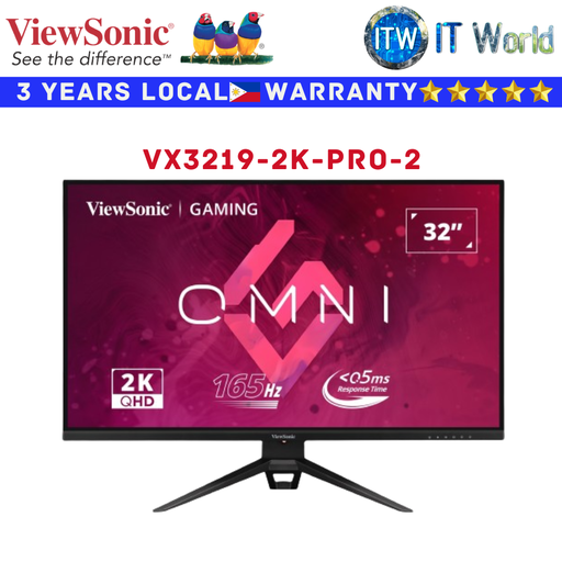 [VX3219-2K-PRO-2] Viewsonic Gaming Monitor VX3219-2K-PRO-2 32&quot; Flicker-free FreeSync Premium (VX3219-2K-PRO-2)