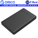 Orico Hard Drive HDD Enclosure 2577U3 Black 2.5" SATA 3.0 USB 3.0 5Gbps (2577U3-BK-BP)