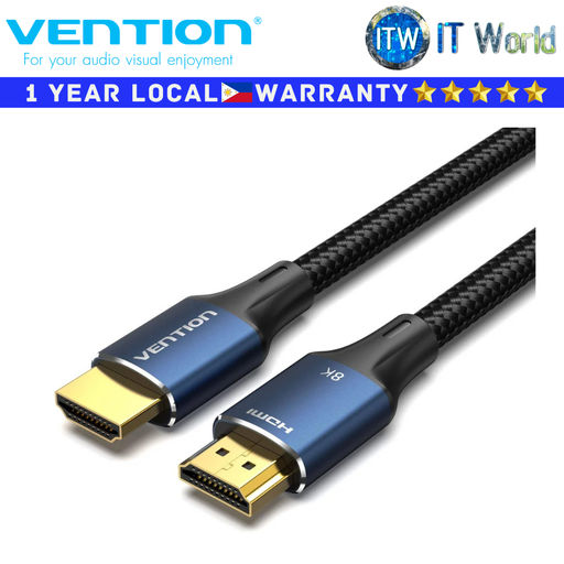 [ALGLH] Vention Cable HDMI-A Male to Male 4K HD Cable PVC Type 2M Black (ALGLH)