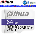 Dahua Micro SD Card Memory Card C100 Data Flash Memory (64GB)