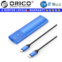 Orico PWM2-G2 M2 NVMe HDD M 2 NVMe HDD Enclosure USB3.2 Gen2 Type-C (Blue)