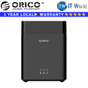 Orico Hard Drive HDD Enclosure DS200U3 3.5 inch 2-Bays Magnetic Type USB3.0 (DS200U3-US-BK-BP)