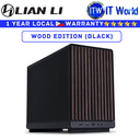 Lian Li Computer PC Case A3-mATX Minimalistic Wooden Black (G99.A3X.WD.00)