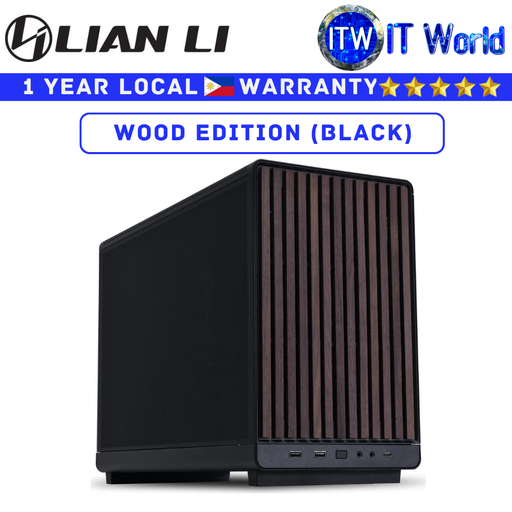 [G99.A3X.WD.00] Lian Li Computer PC Case A3-mATX Minimalistic Wooden Black (G99.A3X.WD.00) (Wooden Black)