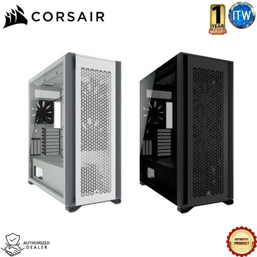 [CS-CC-9011218-WW] Corsair 7000D AIRFLOW Full-Tower ATX PC Case in Black and White (Black)