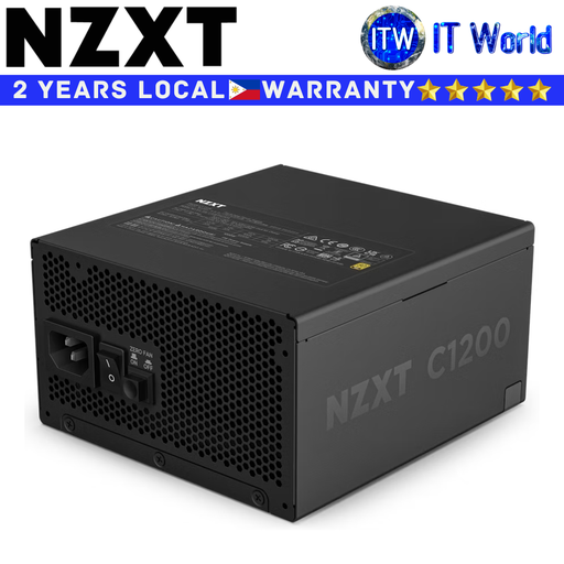 [PA-2G2BB-US] NZXT Computer PSU 1200W Power Supply Unit C1200 80+ Gold ATX3.1 Fully Modular Black (PA-2G2BB-US)) (Black)