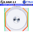 Lian Li Computer PC Fan UNI FAN SL Wireless 120 Fluid Dynamic Bearing Single White (G99.12SL1W1W.00)