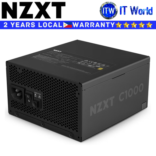 [PA-0G2BB-US] NZXT Computer PSU 1000W Power Supply Unit C1000 80+ Gold ATX3.1 Fully Modular Black (PA-0G2BB-US) (Black)