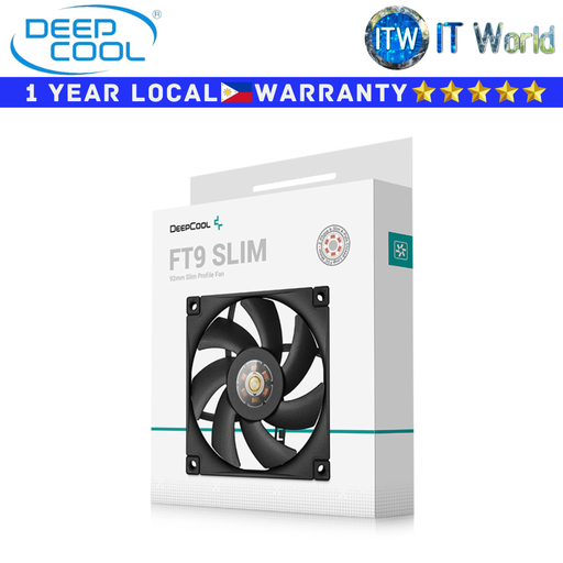 [R-FT9SLIM-BKWPN1-G] Deepcool PC Fan FT9 Slim Black High-Performance Thin-Profile PWM Fan (R-FT9SLIM-BKWPN1-G)