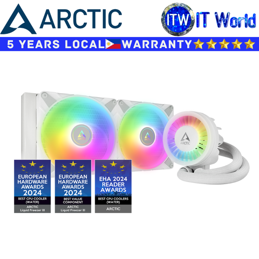 [ACFRE00151A] Arctic CPU Cooler Fan Liquid Freezer III 280 ARGB All-in-One Water Cooler White (ACFRE00151A) (White)