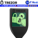 Trezor Model T - Next Generation Crypto Hardware Wallet (Black) with LCD Color Touchscreen and USB-C, Store your Bitcoin, Ethereum, ERC20 and more with Total Security