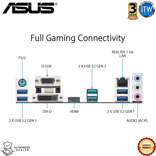 [B550M-K] Asus Prime B550M-K - AMD B550 (Ryzen AM4) Micro ATX Motherboard