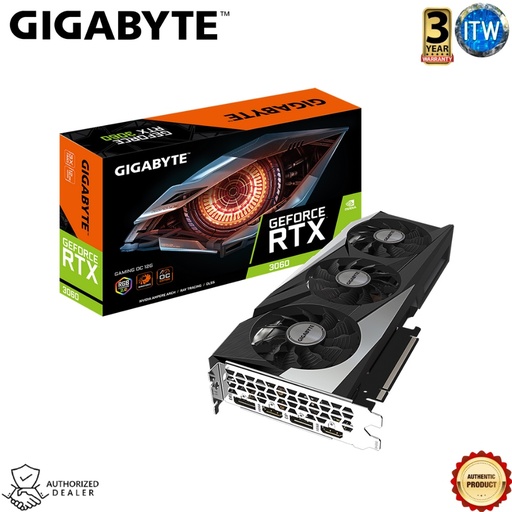 [GV-N3060GAMING-OC-12GD-2.0] ITW | Gigabyte GeForce RTX 3060 Gaming OC 12GB GDDR6 LHR Graphic Card (GV-N3060GAMING-OC-12GD-2.0)