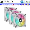 Corsair iCUE ML120 RGB ELITE Premium 120mm PWM Triple Magnetic Levitation Fan White (CO-9050117-WW)