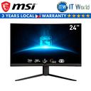 Itw | MSI Optix G24C4 / G24C4 E2 - 23.6" (1920 x 1080 FHD) / VA / 1ms / 1500R Curved Gaming Monitor (G24C4 E2)