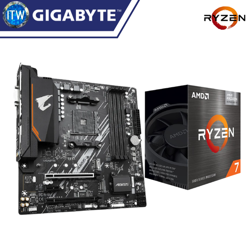 [5700g/b550m] AMD Ryzen 7 5700G Processor with Gigabyte B550M AORUS ELITE Motherboard Bundle