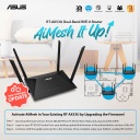 ASUS RT-AX53U (AX1800) Dual Band WiFi 6 Extendable Router, Subscription-free Network Security, Instant Guard, Parental Control, Built-in VPN, AiMesh Compatible, Gaming & Streaming, Smart Home, USB